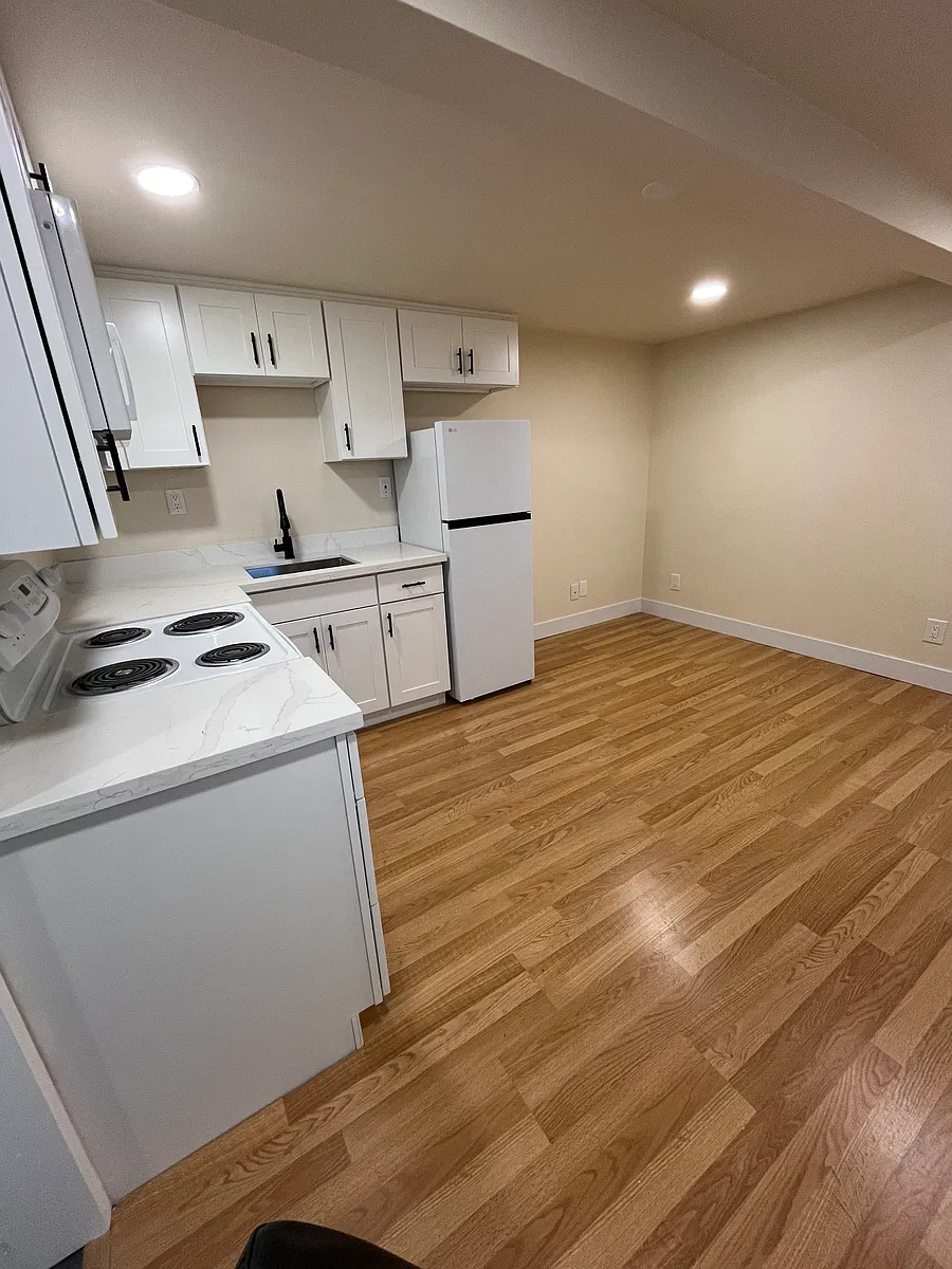 Great room and kitchen fully updated with modern cabinetry. - 3201 32nd St #3