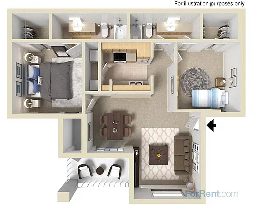 Floor plan 2B