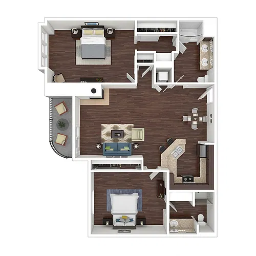 Floor plan B3 - The Villa at Marina Harbor