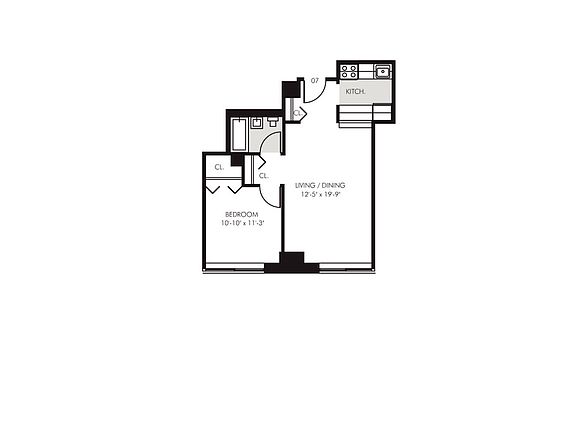 2nd image of 45 Wall St APT 1007