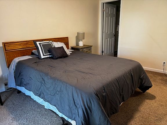 Master Bedroom entry to private bathroom.