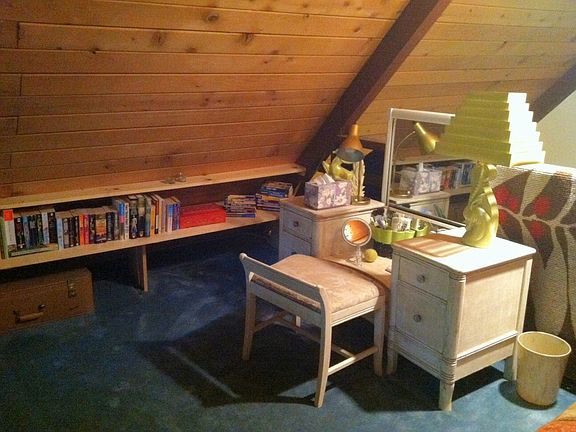 Upstairs dressing area