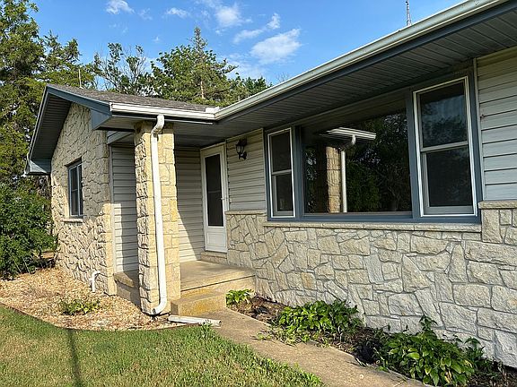 Front door of house