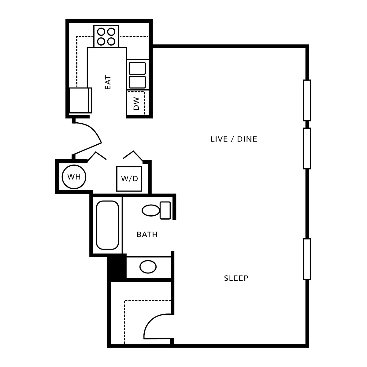 Floor plan Studio