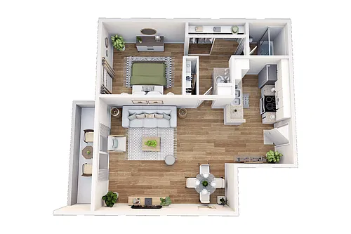 Floor plan 1 Bedroom