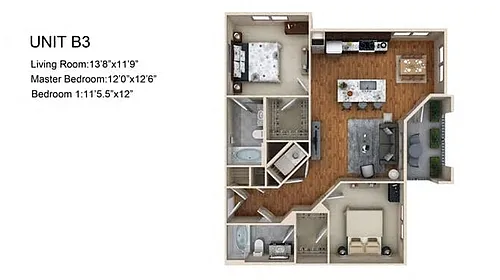 Floor plan B3