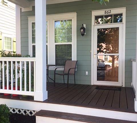 Front porch and storm door
