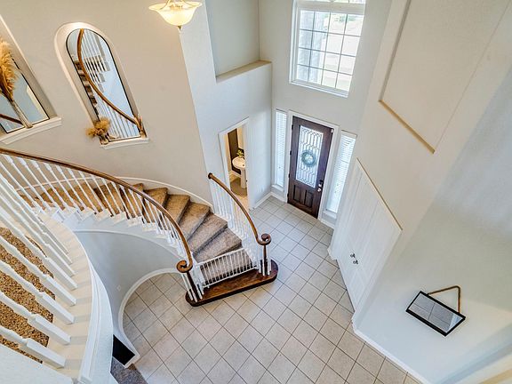 Looking down on Entryway