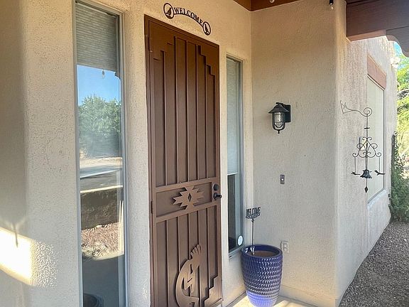 Wrought Iron Front Door.