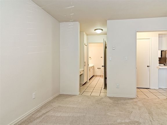 Bedroom to master bath and closets