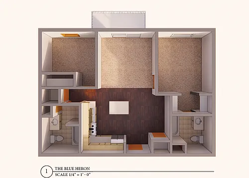 Floor plan Blue Heron