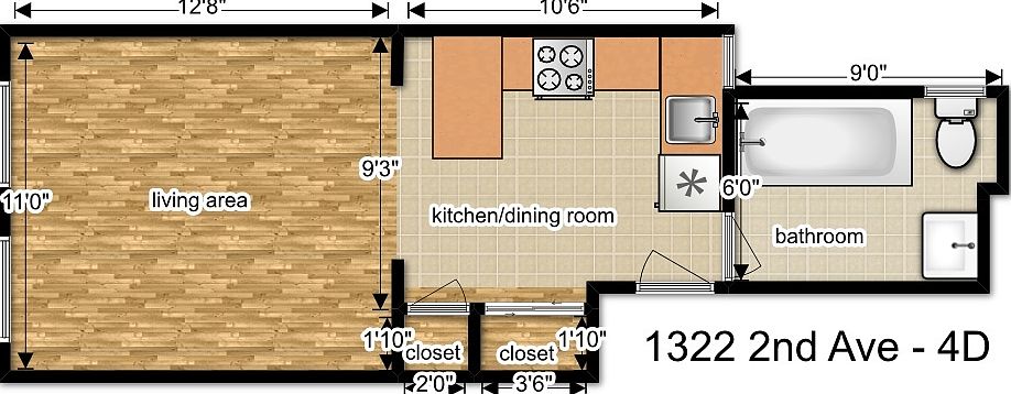 2nd image of 1322 2nd Ave APT 4D
