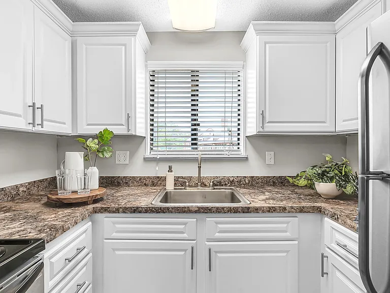 You'll enjoy our newly updated kitchens featuring a built-in pantry area and a dishwasher.