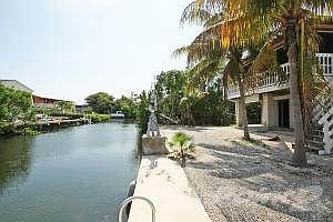 Canal, seawall to west