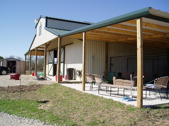 view of 50 ft overhang for heavy equip storage