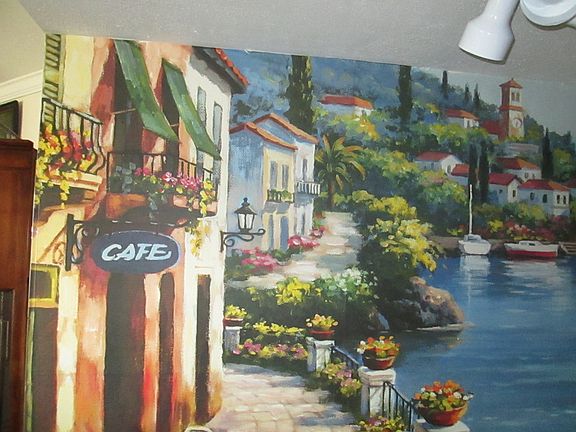 Entry way art wall