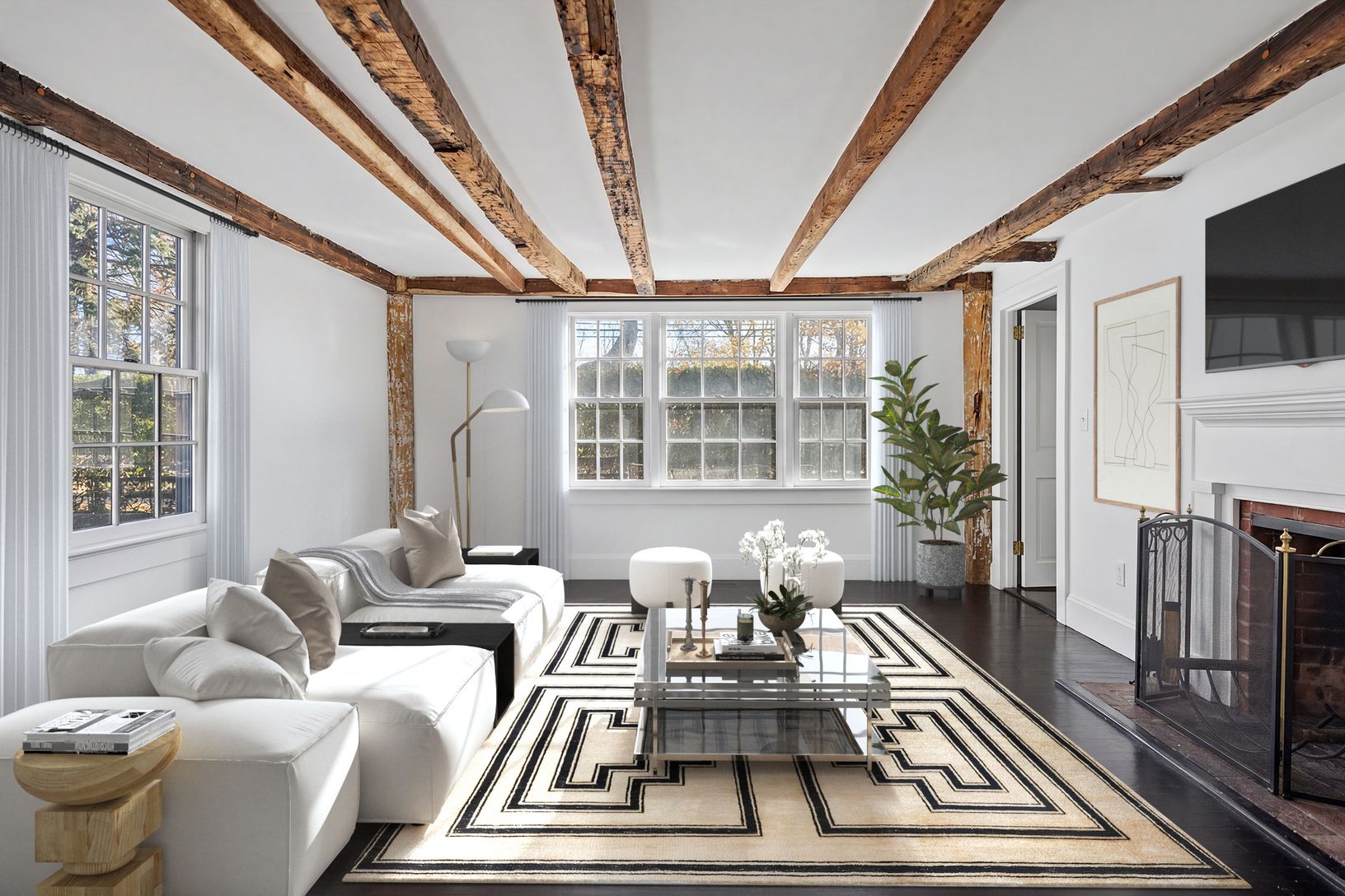 Virtually Staged Living Room