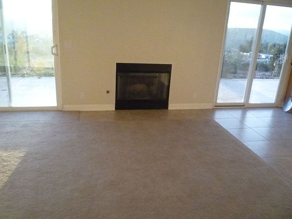 Fireplace w/ sliding doors on both sides