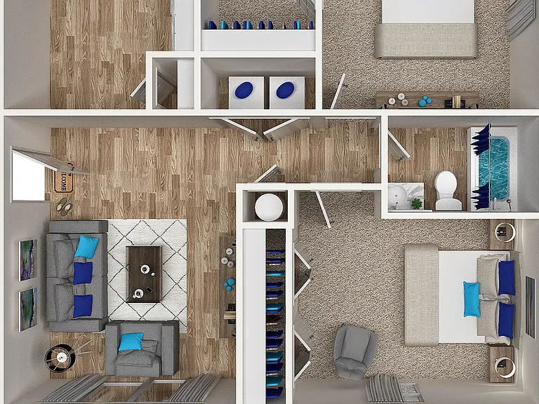 Two Bedroom One Bathroom Two Bedroom One Bathroom