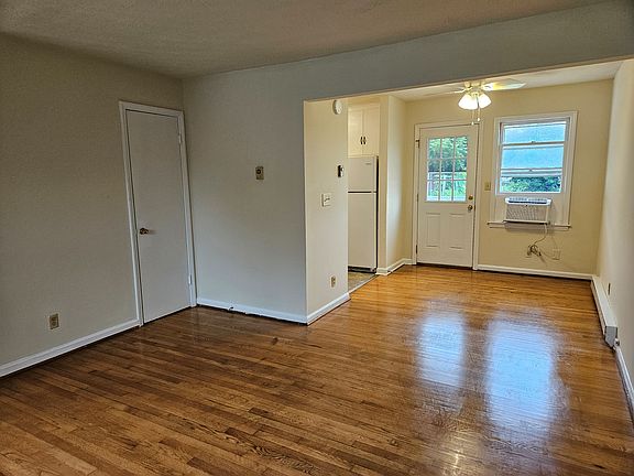 Living room into dining area