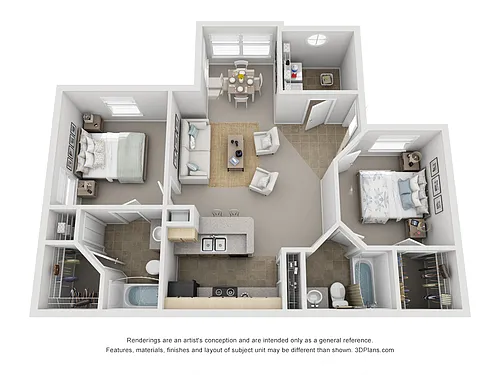 Floor plan 2 Bedroom