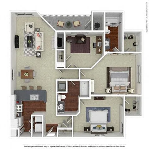 Floor plan B3 Mulberry with Den