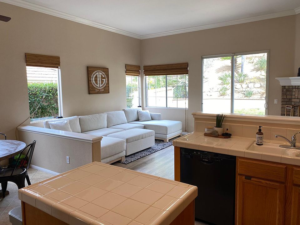 Looking into Family Room from the Kitchen.