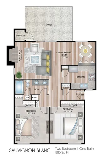 Floor plan Sauvignon Blanc