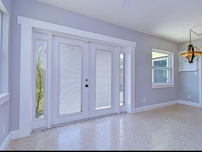 Sunroom and back yard entrance