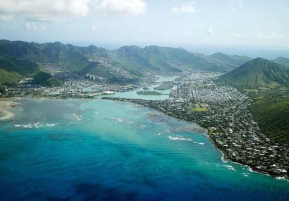 Aerial of Hawaii Kai