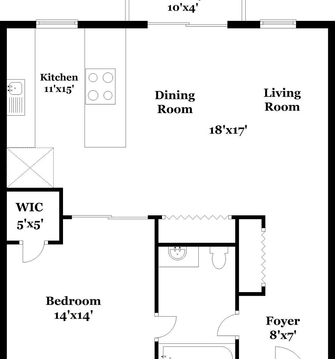 1 bed, 890 sqft, $1,950 — Photo 2