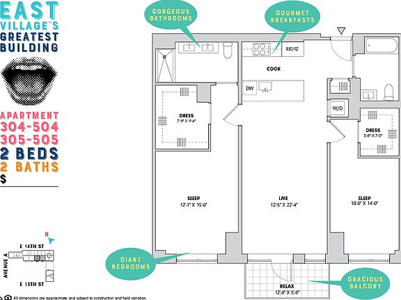 2nd image of 510 E 14th St APT 505