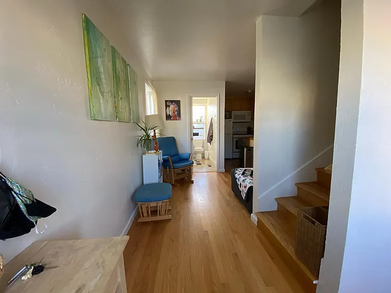 Looking into the first floor from the entry way.