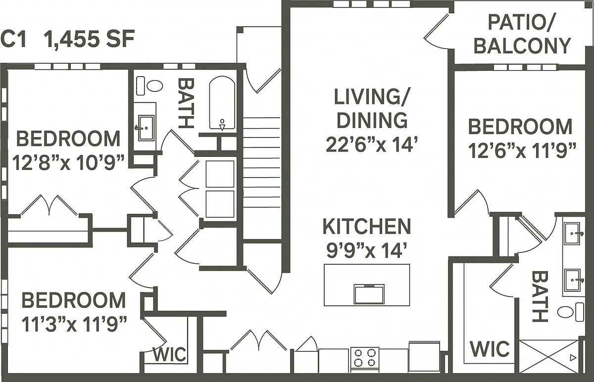 Floor plan C1