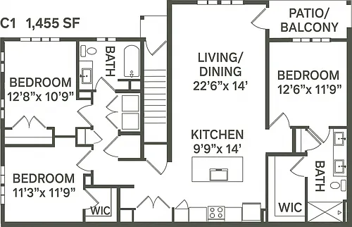 Floor plan C1