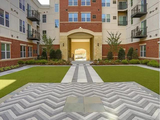 Relaxing courtyard