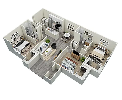 Floor plan 3 Bedroom Renovated