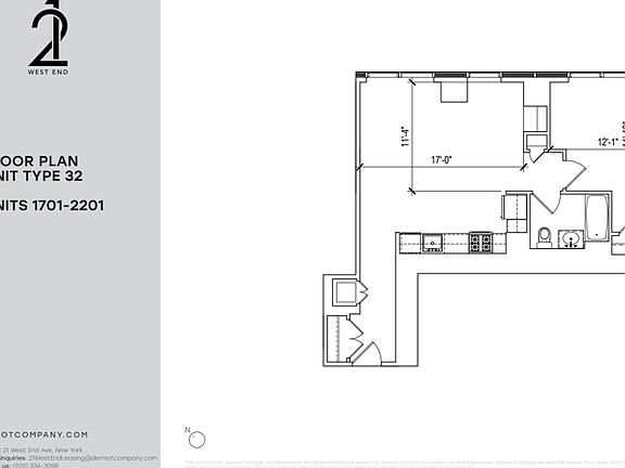 2nd image of 21 W End Ave APT 1701