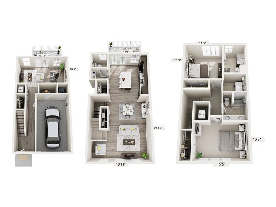Floor plan B6 - Den