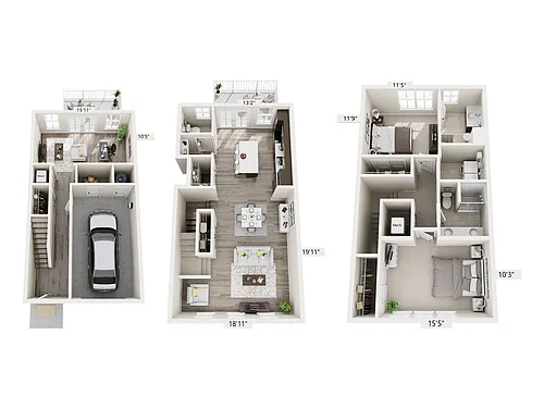 Floor plan B6D - Den