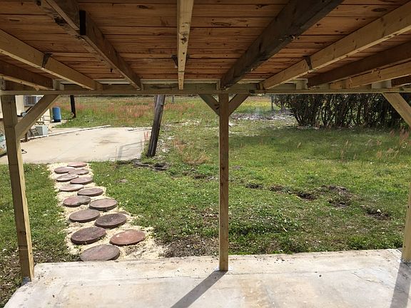 Back porch with walkway