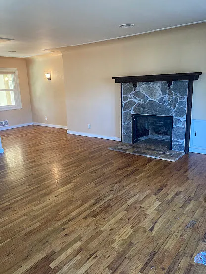 Living room and dining nook