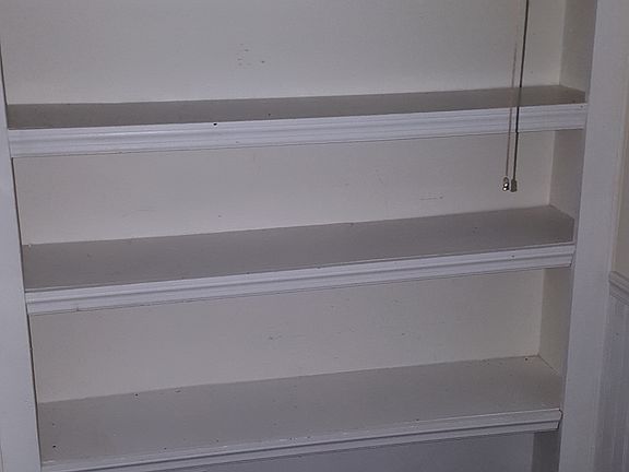 Shelves in walk in pantry