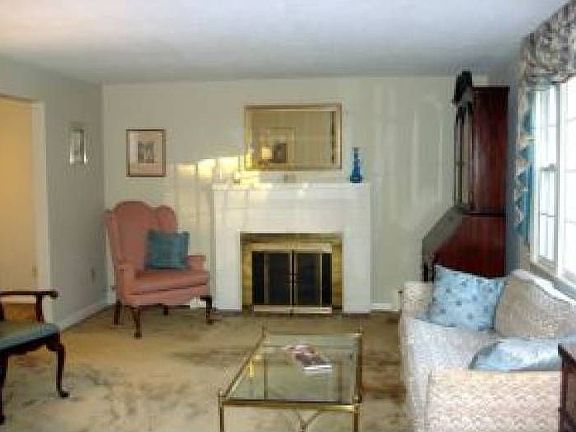 Fireplaced living room