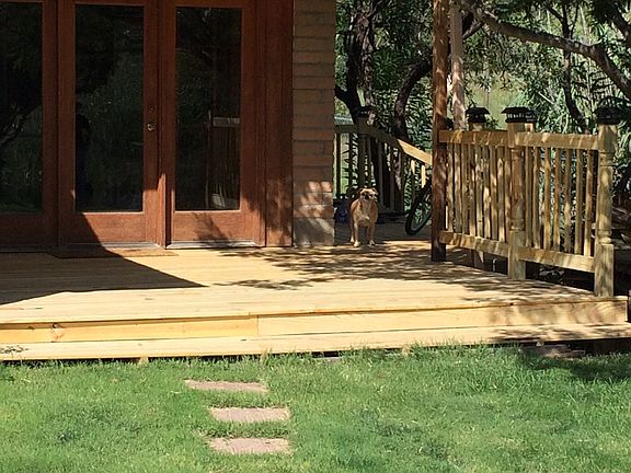 New Deck/sodded front yard