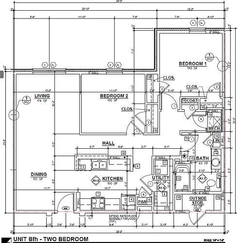 Floor plan 2 bedroom