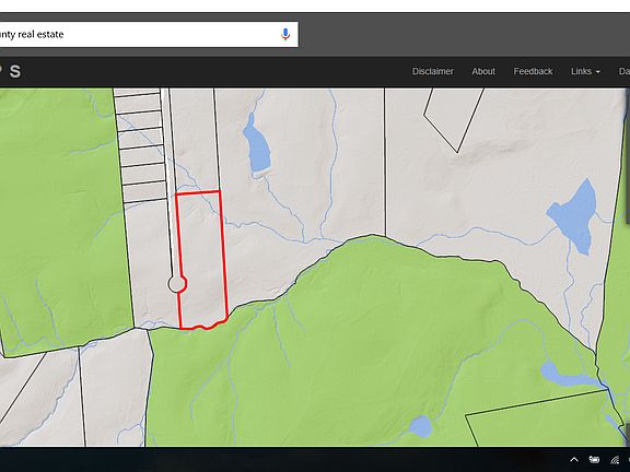 Lot Backs up to County land 