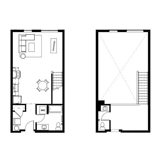Floor plan Studio Loft 8