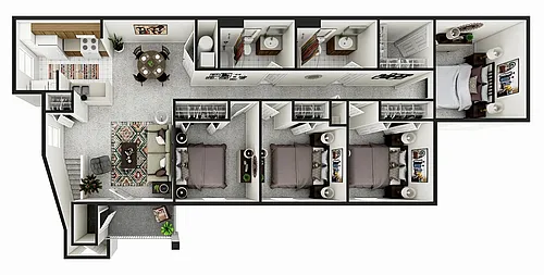 Floor plan Four Bedroom