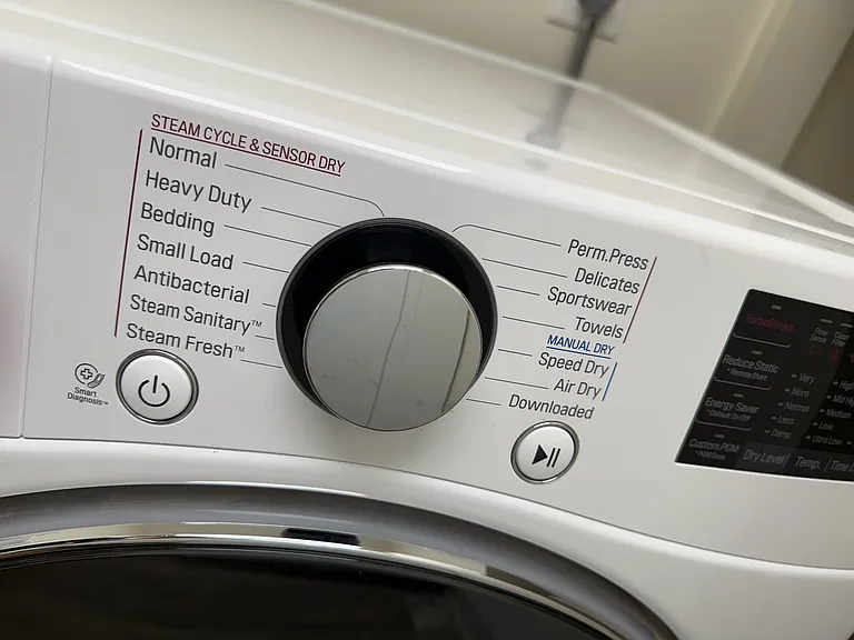 Like new LG dryer with steam options and sensor dry.